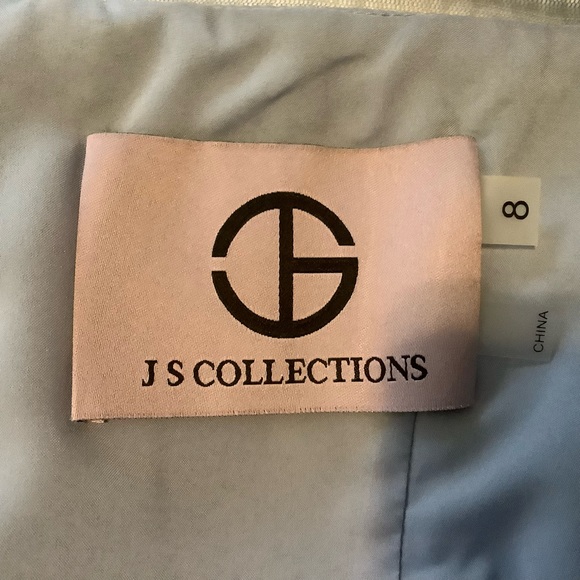 JS Collections Womens Cheyenne Illusion Cocktail Midi Dress, NWT - Picture 5 of 7